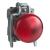 Harmony XB4, Pilot light, metal, red, Ø22, plain lens with integral LED, 110…120 VAC