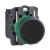 Harmony XB5, Push button, plastic, flush, black, Ø22, spring return, unmarked, 1 NO