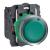 Harmony XB5, Illuminated push button, plastic, flush, green, Ø22, spring return, 24 V AC/DC, 1 NO + 1 NC