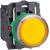 Harmony XB5, Illuminated push button, plastic, flush, orange, Ø22, spring return, 24 V AC/DC, 1 NO + 1 NC