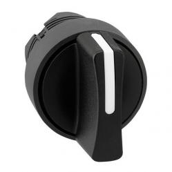 Harmony XB5, Selector switch head, plastic, black, Ø22, 3 positions, spring return to center