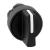 Harmony XB5, Selector switch head, plastic, black, Ø22, 3 positions, spring return to center