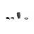 Harmony XB5, Key switch selector head, plastic, black, Ø22, key n°455, 2 positions, stay put