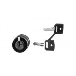 Harmony XB5, Key switch selector head, plastic, black, Ø22, key n°455, 2 positions, spring return right to left