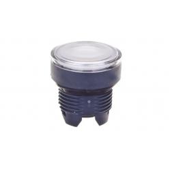 Harmony XB5, Illuminated push button head, plastic, flush, white, Ø22, spring return, plain lens integral LED