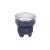 Harmony XB5, Illuminated push button head, plastic, flush, white, Ø22, spring return, plain lens integral LED