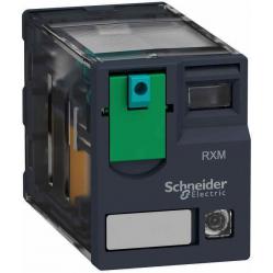Harmony, Miniature plug-in relay, 6 A, 4 CO, with LED, with lockable test button, 24 V DC
