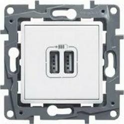 VALENA 2 USB CHARGER A+A 3A 15W WHITE