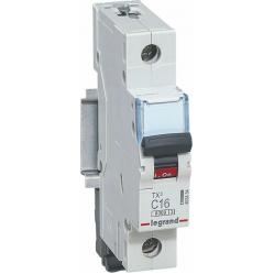MCB TX³ 6000 - 1P - 230/400 V~ - 25 A - C curve - prong/fork type supply busbars