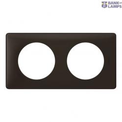 2 GANG PLATE BASALTE