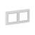 Plate Valena Life 2-gang White/Chrome