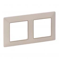 Plate Valena Life 2-Gang Ivory/Gold