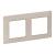 Plate Valena Life 2-Gang Ivory/Gold
