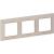Plate Valena Life 3-Gang Ivory/Gold