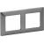 Cover plate Valena Life 2-gang Inox Style