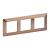Plate Valena Life 3-gang Copper Style