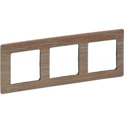 Plate Valena Life 3-gang Light Wood