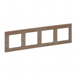Plate Valena Life 4-gang Light Wood