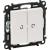 Illuminated 2-gang 1-way switch Valena Life - 10 AX - 250 V~ - white