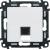 RJ 11 telephone socket Valena Life - with cover plate - white