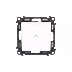 Illuminated two-way switch Valena Life - 10 AX - 250 V~ -with cover plate -white