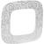 Plate Valena Allure IP20, IK04, 90 mm, 10 mm, Chrome, 1-Gang