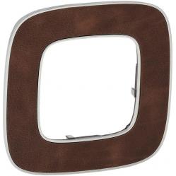 Plate Valena Allure IP20, IK04, 91.5 mm, 10 mm, Brown, 1-Gang