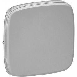 Cover plate Valena Allure - one/two-way switch or push-button - aluminium