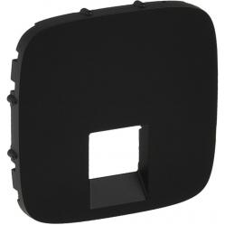 Cover Plate Valena Allure RJ11/RJ45 Black 755418