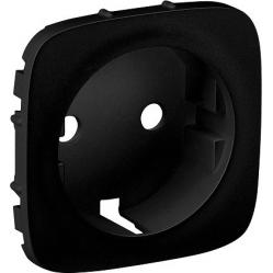 Cover plate Valena Allure - 2P+E socket - German standard - black