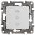Shutter control push-button Niloé - 3 positions for direct motor control - white