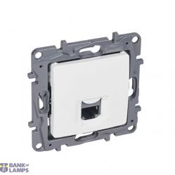 RJ45 socket category 6 FTP white