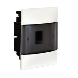 LEGRAND 1X4M FLUSH CABINET SMOKED DOOR E+N TERMINAL BLOCK FOR MASONRY WALL