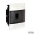 LEGRAND 1X4M FLUSH CABINET SMOKED DOOR E+N TERMINAL BLOCK FOR MASONRY WALL