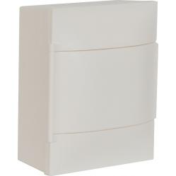 LEGRAND 1X4M SURFACE CABINET WHITE DOOR EARTH AND NEUTRAL TERMINAL BLOCK