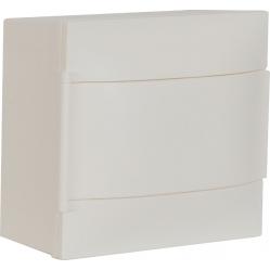 LEGRAND 1X8M SURFACE CABINET WHITE DOOR EARTH AND NEUTRAL TERMINAL BLOCK