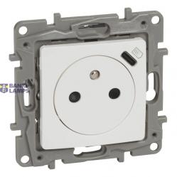SOCKET 2P+T FR SURF USB TYPE C WH