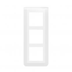 PLATE 3X2 MODULES WHITE VERTICAL MOUNTING INT 57 MM