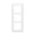 PLATE 3X2 MODULES WHITE VERTICAL MOUNTING INT 57 MM