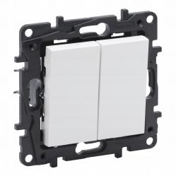 2-GANG TWO-WAY SWITCH WHITE