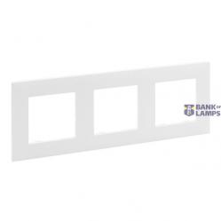 3-GANG PLATE WHITE