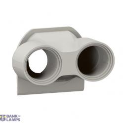 Cable gland Plexo 2-entries ISO20 grey
