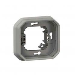 PLEXO 1 GANG FLUSH MOUNTING SUPPORT FRAME - GREY