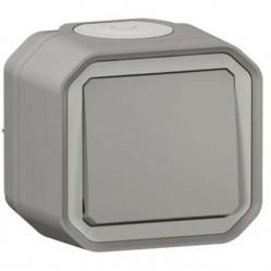 PLEXO PUSH BUTTON NO CONTACT - GREY - SURFACE
