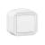 Switch Plexo 1-gang 2-way white surface IP55 IK08 10AX 250V