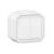 Switch Plexo 2-gang 2-way or push button white surface IP55 IK08