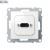 Socket Precabled White Suno HDMI, IK04, Plastic, Glossy, 72.9 mm
