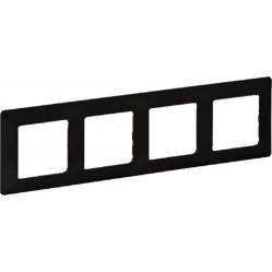 4 GANG PLATE MAT BLACK VALENA LIFE