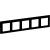 5 GANG PLATE MAT BLACK VALENA LIFE