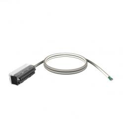 shielded cord set - 20-way terminal - one end flying leads - for X80 I/O - 3 m